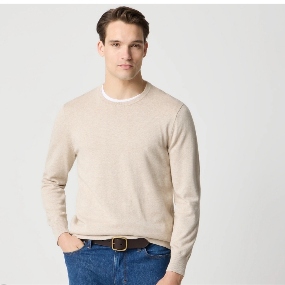 J Crew Factory Cotton crewneck sweater-tee AZ229 Size S NWT